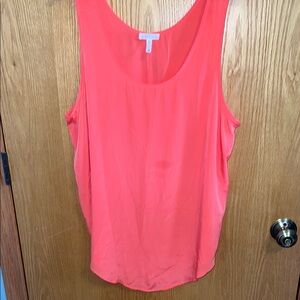 Leith Coral Pink Sleeveless Tank Top Size XL very weightless‎
